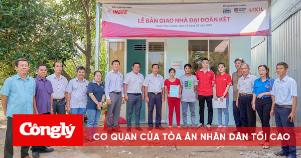 Xi măng INSEE bàn giao nhà đại đoàn kết tại Kiên Giang