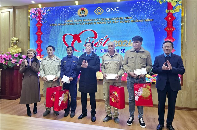 Công ty CP Xi măng và Xây dựng Quảng Ninh tổ chức Chương trình “Tết sum vầy – Xuân chia sẻ”